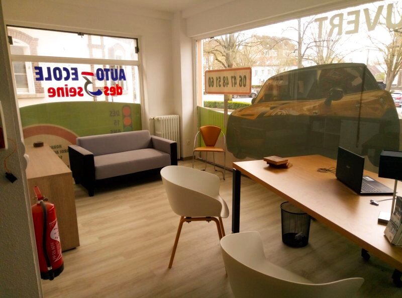 L'accueil de l'agence de l'auto-école des 3 Seine à Troyes